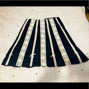 Anthropologie Parisian Style A-Line Skirt